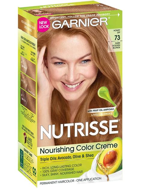 Garnier Nutrisse Color Creme Kit Dark Golden Blonde Honey Dip Hair My Xxx Hot Girl