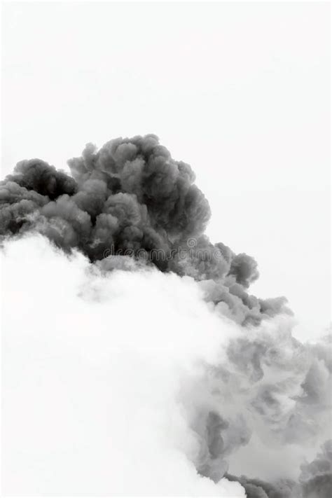 Esplosione Della Nuvola Di Fumo Fotografia Stock Immagine Di Conflitto Nube