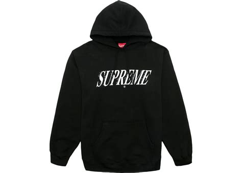 supreme crossover hooded sweatshirt black ss20