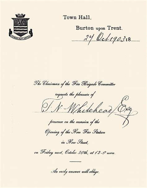 Opening Ceremony Invitation Letter