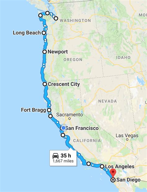 The Ultimate Pacific Coast Highway Road Trip Guide Road Trip Map