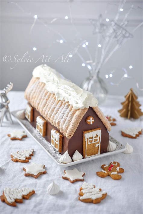 Bûche Chalet (Forêt noire) - Amuses bouche | Gateau noel, Recettes noel