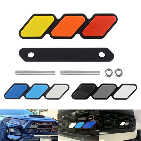 Tri Color Grille Badge Emblem For 2018 2019 Toyota Tacoma Trd 4runner