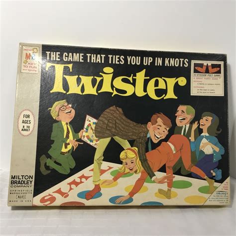 Twister Board Game 1966 Milton Bradley Party No 4645 Complete In Box