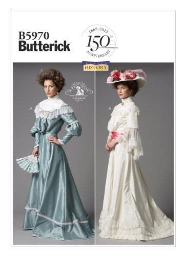 Butterick Burda Sewing Pattern Costume Victorian Edwardian Movie Titanic Era Ebay Victorian