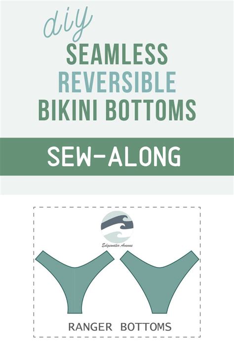 Diy Seamless Reversible Bikini Bottoms Bikini Sewing Sewing