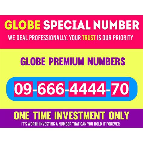 Globe Numbers Rare To Find S20 Shopee Philippines