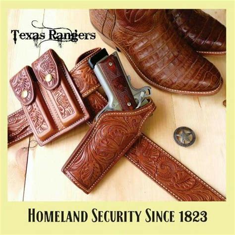 Texas Rangers Leather Holster Pattern Custom Leather Holsters