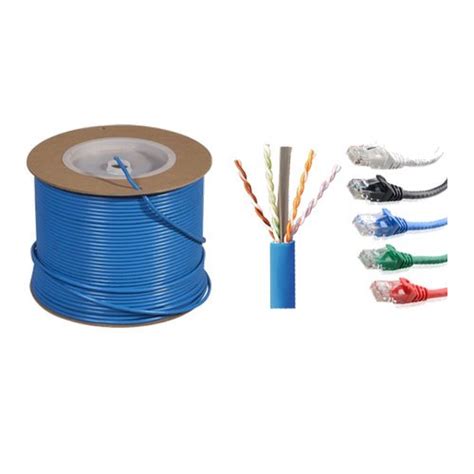 Shielded Blue Cat 6 Lan Cable For Networking Packaging Type Roll At