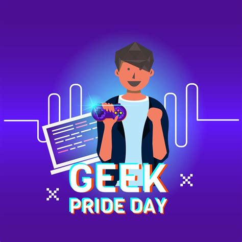 Geek Pride Day Design 1109738 Vector Art At Vecteezy
