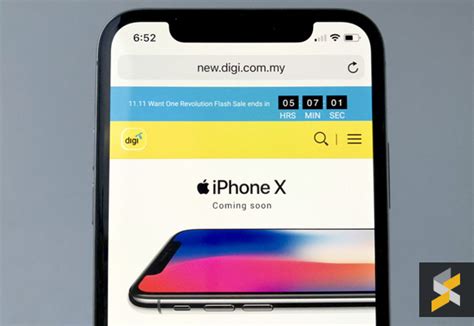 It also comes with hexa core cpu and runs on ios. Digi offers the iPhone X from RM3,495 | SoyaCincau.com