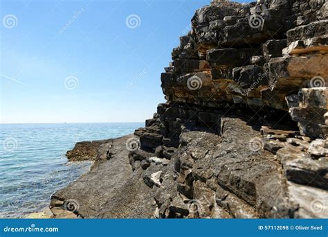 Beach With Rocks And Clean Water Stock Photo Image Of Outdoors