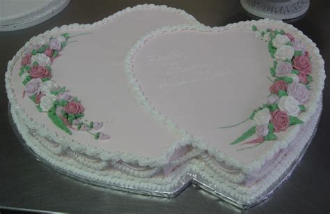 9 Double Heart Anniversary Cakes Photo 5th Wedding Anniversary Heart