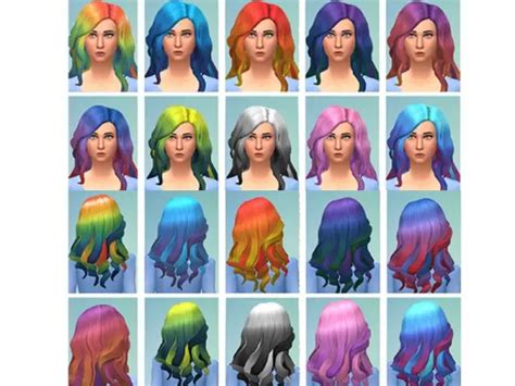 Sims 4 Ombre Hair Recolor Ajvol