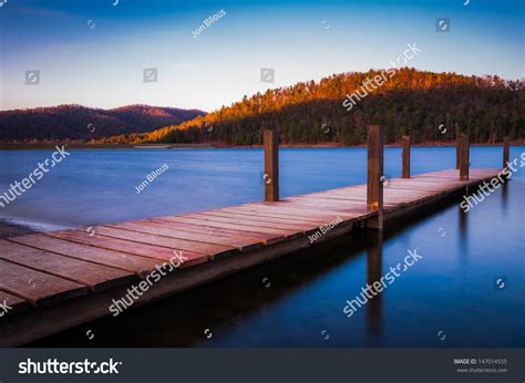 Long Exposure Small Dock On Lake Stock Photo 147014555 Shutterstock