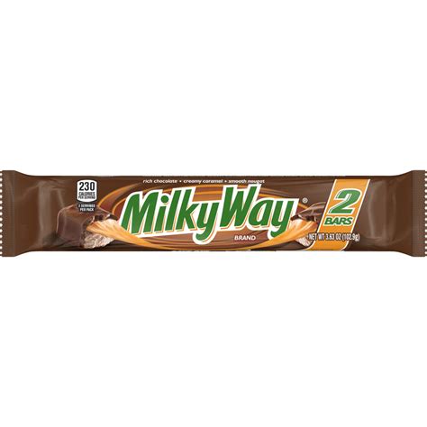 Milky Way Milk Chocolate 2 To Go Sharing Size Candy Bar 363 Oz