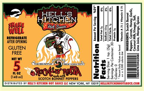 Perfect for the person who likes to burn all the way down. Hell's Kitchen Hot Sauce Labels on Behance