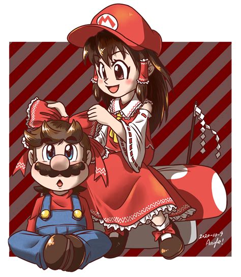 Mario And Reimu By Angle 007 On Deviantart