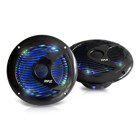 Pyle Plmr6leb 6 5 Dual Marine Speakers Ip44 Waterproof And Weather Resistant Outdoor Audio