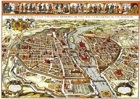 Historic Map Of Paris In 1640 When And Where Cyrano De Bergerac Takes