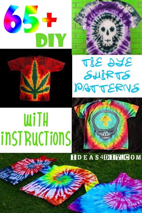 65 Diy Tie Dye Shirts Patterns With Instructions Ideas For Diy Tie