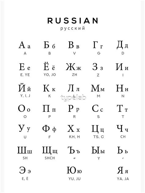 The Russian Alphabet Is Shown In Black And White