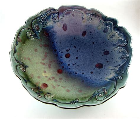 Ceramic Serving Bowl Large Decorative Bowl By Botanic2ceramic