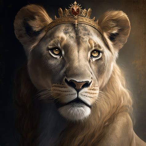 Lioness Queendigital Download Etsy