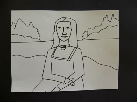 Kids Can Draw Easy Mona Lisa For Young Kids