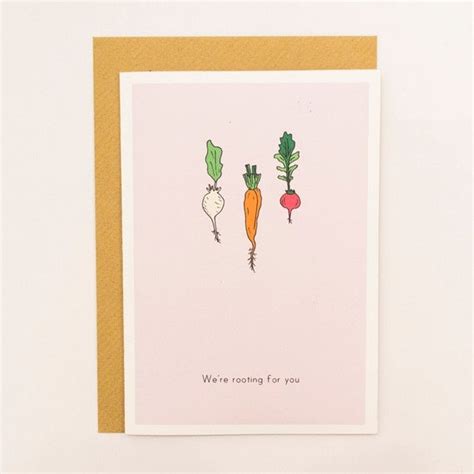 Were Rooting For You Funny Good Luck Card By Darwindesignscards