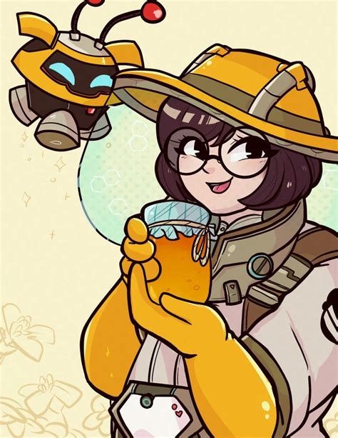 Mei In Her Bumblebee Skin Art Overwatch Mei Overwatch Fan Art