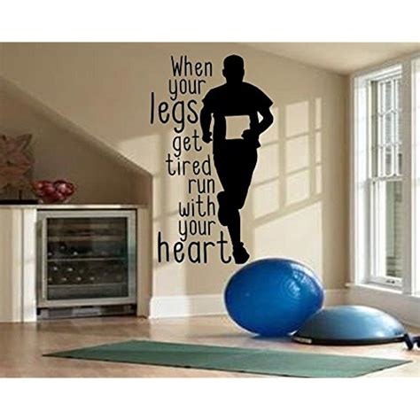 21 X 36 Fitness Motivational Wall Decal Stickel Art Decorations For