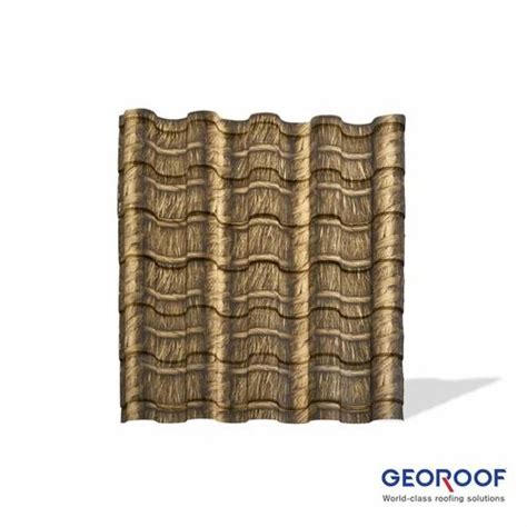 Georoof Color Coated Bamboo Tile Roofing Sheet Thickness Of Sheet 0