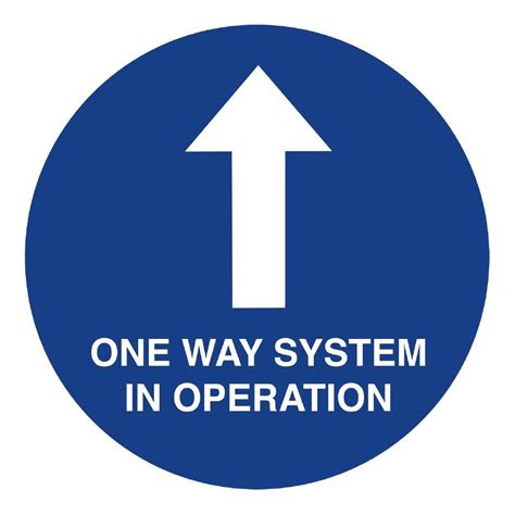 One Way System Social Distancing Floor Graphic 400mm Leeds York And Uk