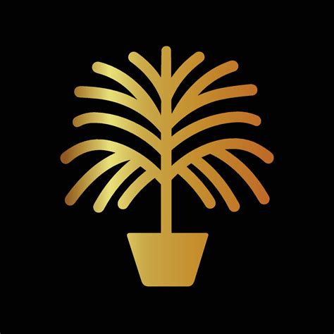 Golden Palm Plant, Vector Illustrations for a Tropical Touch 27189684