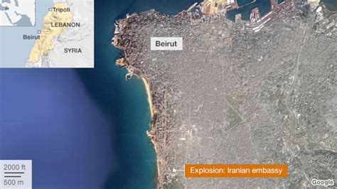 Lebanon Suicide Blasts Hit Iran S Embassy In Beirut Bbc News