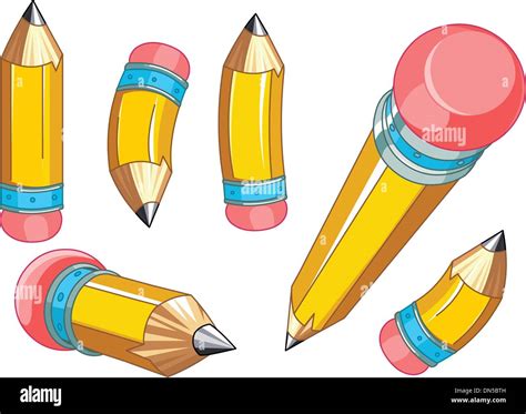 Sketching Pencils Graphite Stock Vector Images Alamy