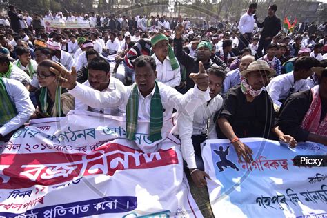 Image Of Protestors Take Part A Strike Organised By Aasu Against The