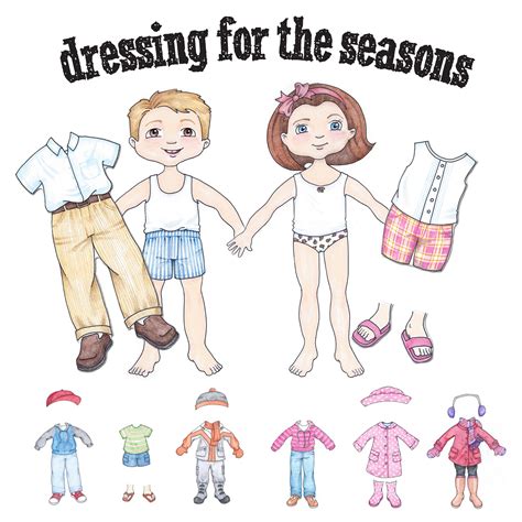 Our winter paper dolls dress up busy bag was so popular on the blog that i had so many requests for a spring and summer version. susan fitch design: Dressing For The Seasons