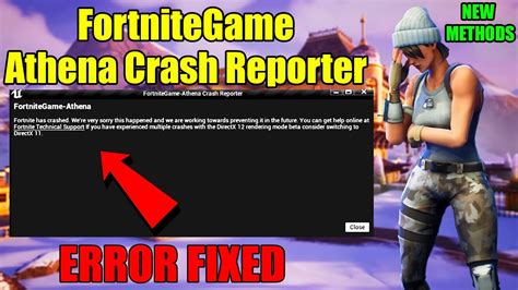 FIXED Fortnite Game Athena Crash Reporter YouTube