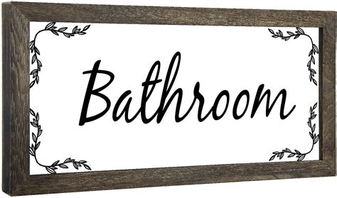 Buy Bathroom Sign Wall Decor Modern Farmhouse Bathroom Decor Sign