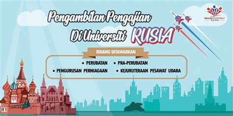 Lama saya tak update blog ni pasal info study luar negara. Universiti Menarik dan Terbaik untuk Sambung Belajar di Rusia