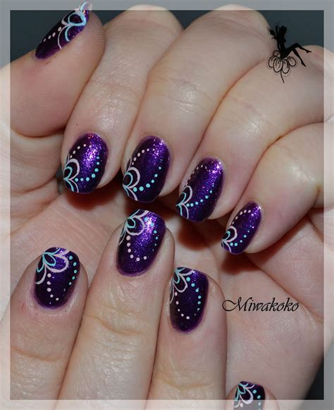 19 Cute Black And Purple Nail Designs Pictures Very Cute Nail Designs