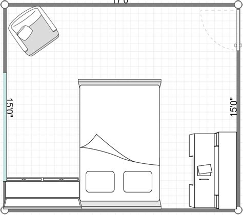 Simply add walls, windows, doors, and fixtures from smartdraw's large collection of floor plan libraries. Basic bedroom layout #bedroom #design #layout #basic (With ...