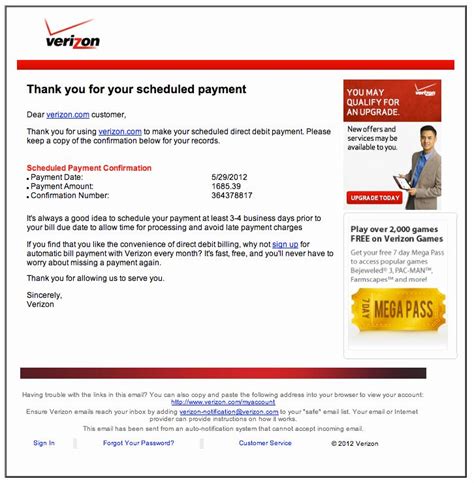 Fake Verizon Bill Template