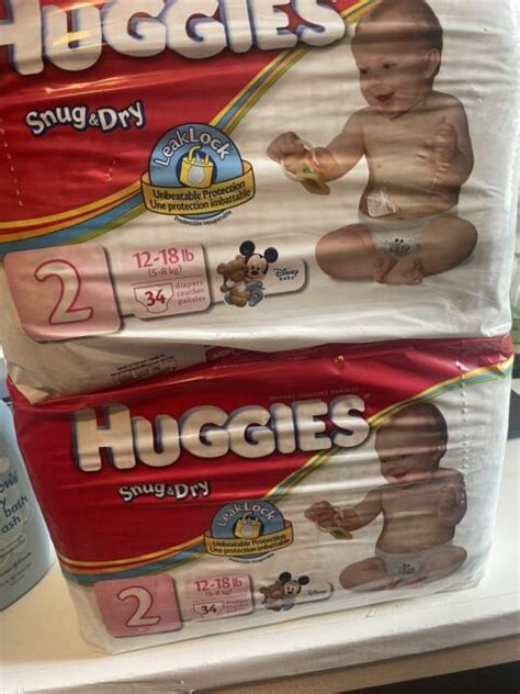 Vintage Huggies Disney Lion King Baby Shaped Fit Diapers Size 2 Rare