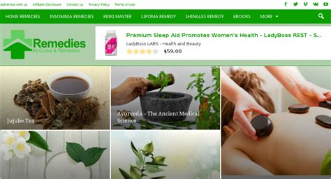 eremedies site — starter site sold on flippa fully automatic remedies tips advice blog with 3