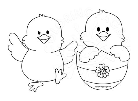 Free Printable Easter Baby Chick Coloring Pages Free