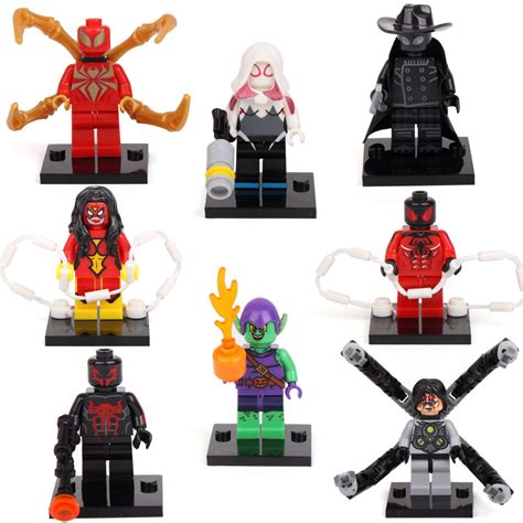 Where lego marvel's avengers had a heavy emphasis on iron. Scarlet Spider Iron man 2099 Doctor Octopus 8 Minifigures ...