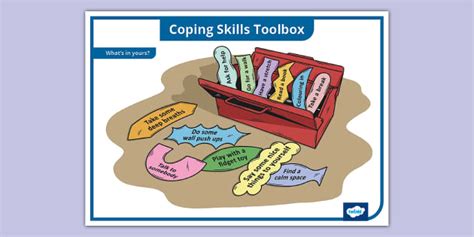 Older Learner Coping Skills Toolbox Poster Teacher Made
